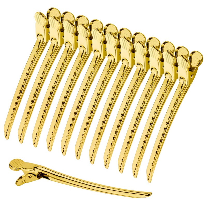 NORACLAN Stainless Steel Hair Prong and Duckbill Sectioning Clips - Barrettes for Hairstyling and Salon Use - Image 1